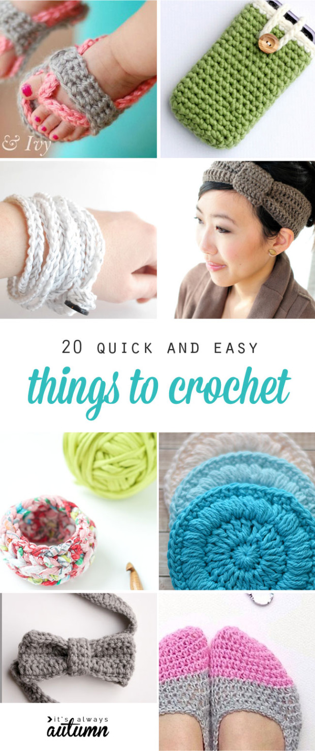 20 easy small crochet projects