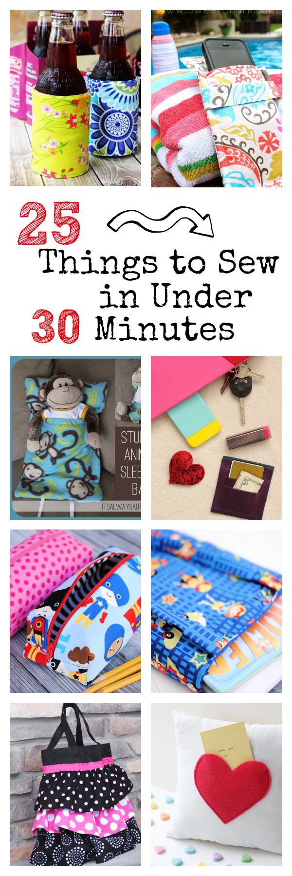 25 things to sew in under 30 minutes