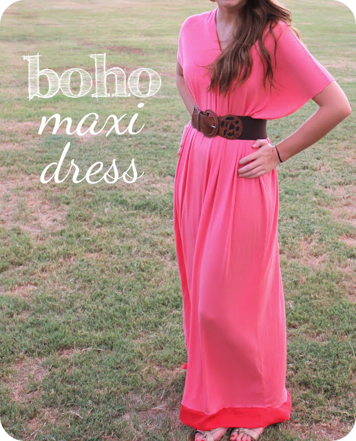 boho maxi dress tutorial