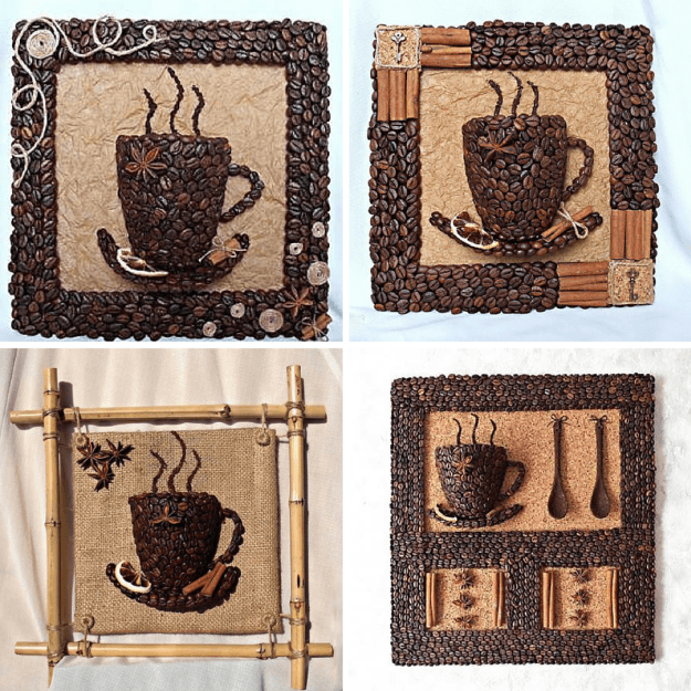 DIY 3D Coffee Cup Wall Decor | 15 Creative DIY Coffee Crafts