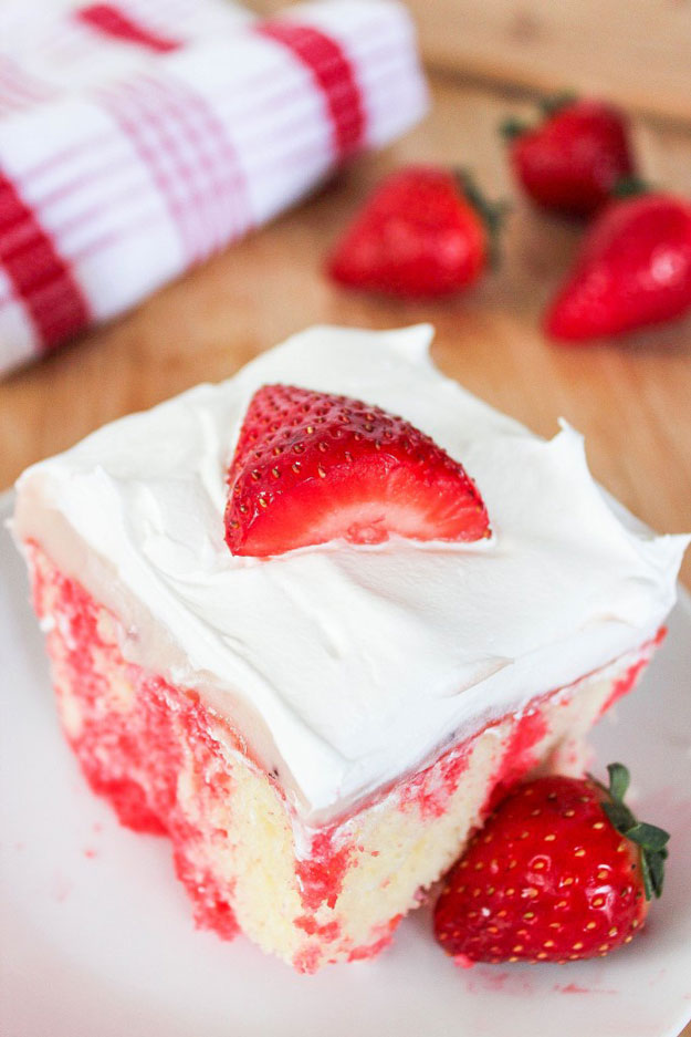 Strawberry Poke Cake Jello Cake Ideas