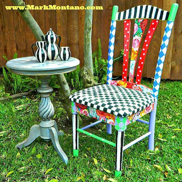 Alice in Wonderland Inspired Chair | 15 DIY Teen Girl Room Ideas