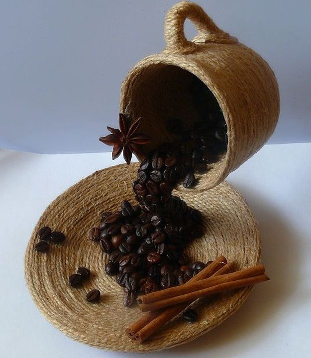 Flying Coffee Cups | 15 Creative DIY Coffee Crafts