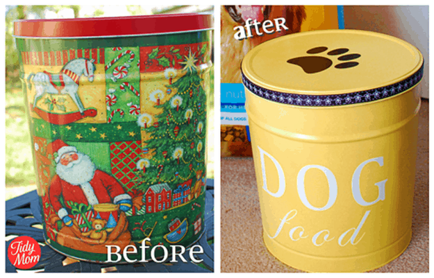 Pet Food Canister | 25 DIY Projects Your Pet Will Love
