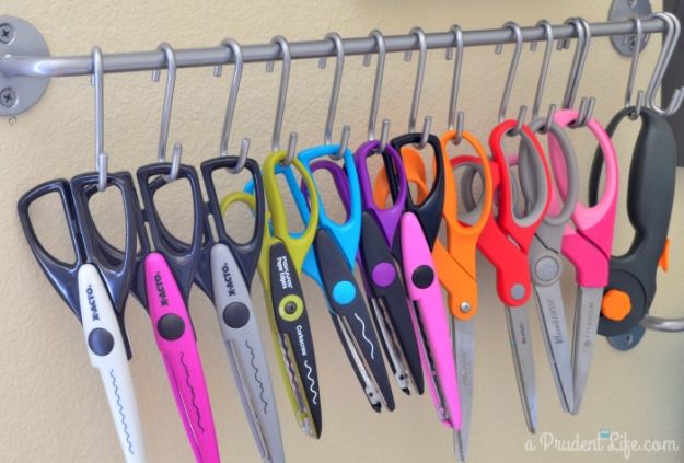Scissor Storage | 26 Craft Room Ideas Every Crafter Would Love
