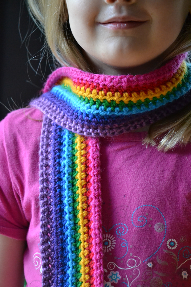 CROCHET RAINBOW SCARF TUTORIAL | New Craft Works