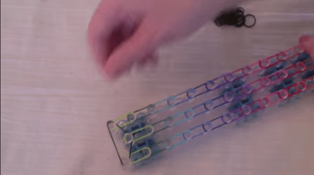 Setting up Second Layer | How to Make a Colorful Loom Bracelet
