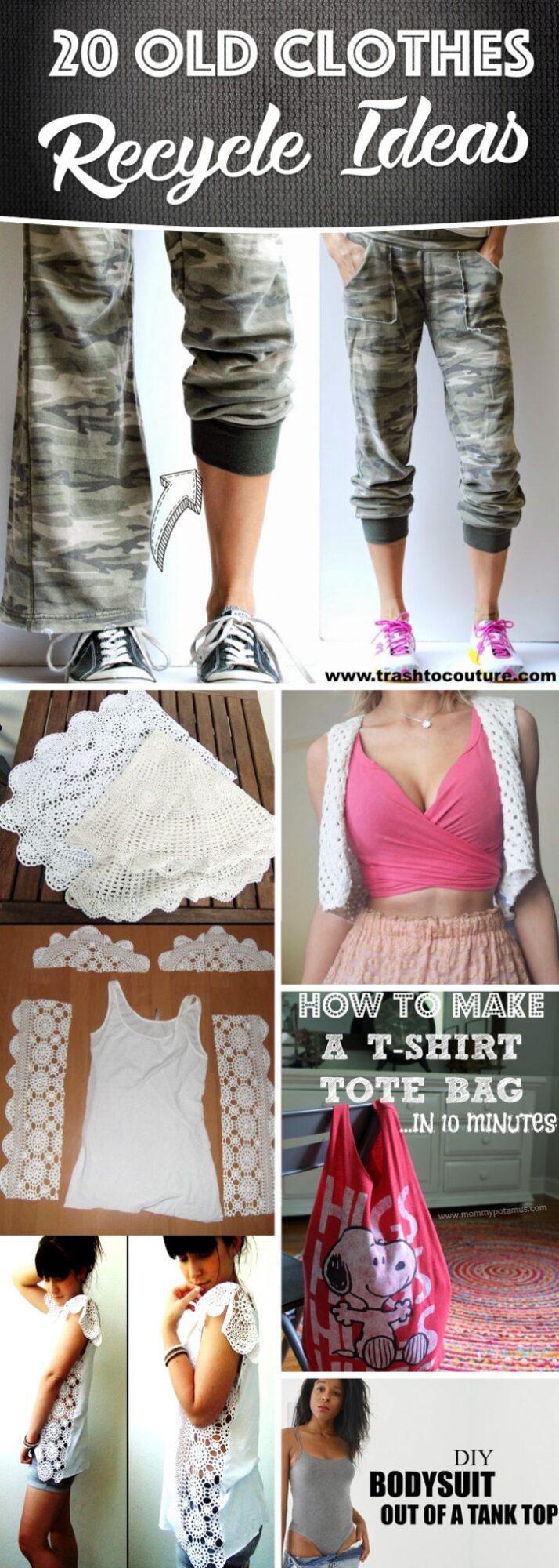 Guide to recycling old clothes around the house