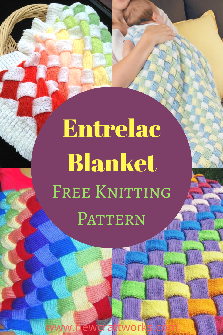 Entrelac baby sales blanket knitting pattern