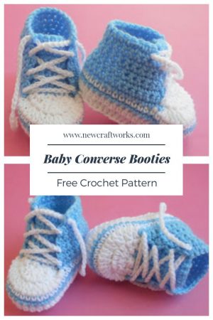 converse booties crochet pattern